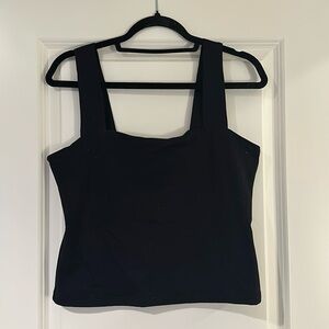 Abercrombie and Fitch Black Square Neck Tank Top